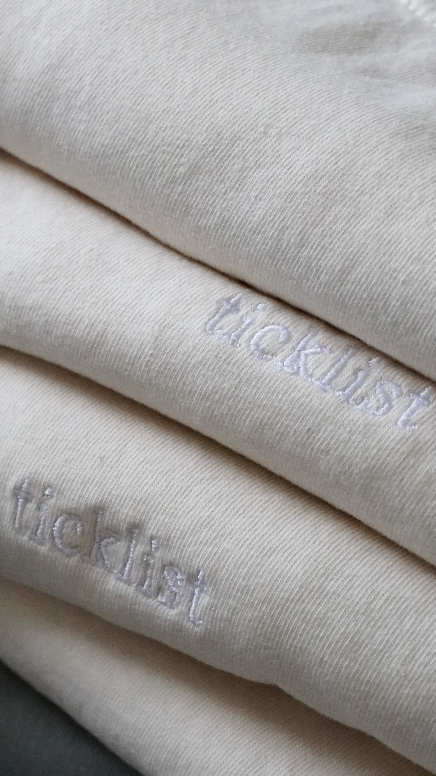 ticklist “Simple” Embroidery Tee
