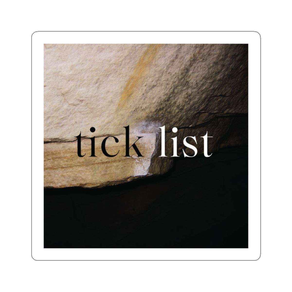 ticklist Split Logo Sticker