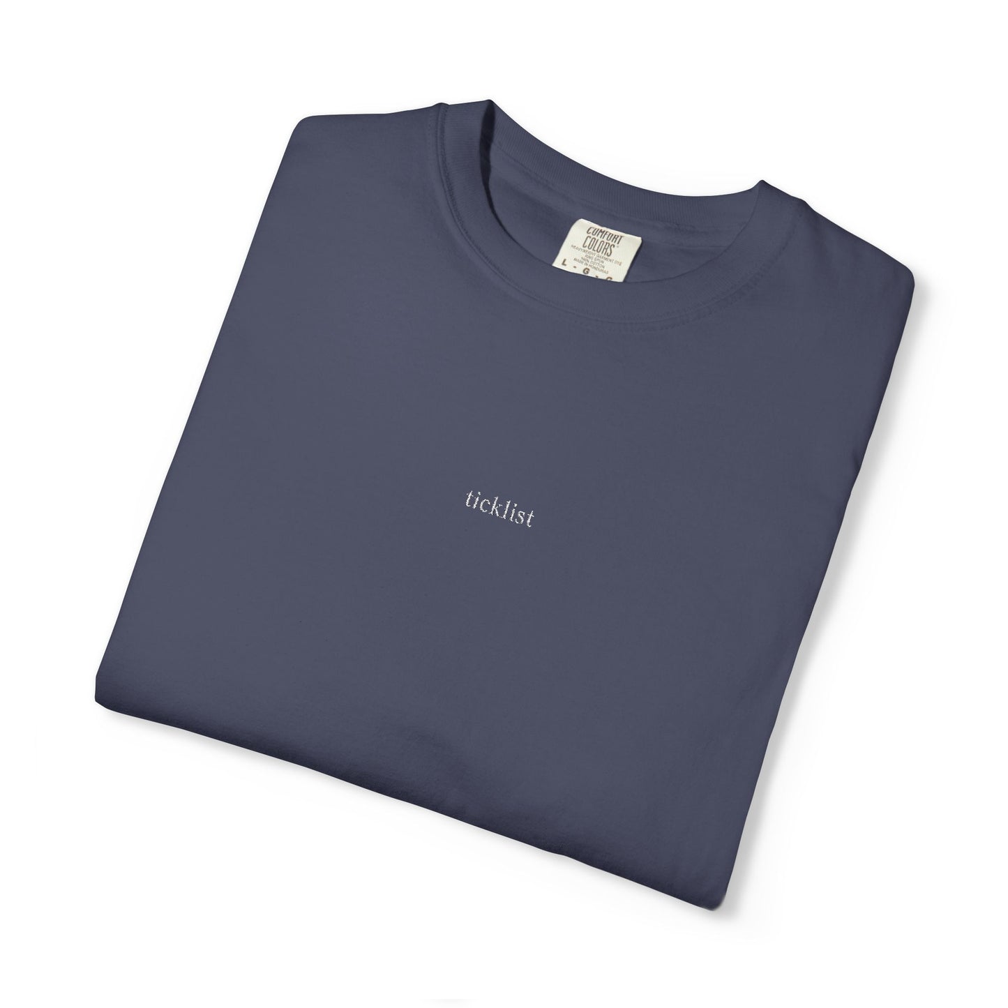 ticklist “Simple” Embroidery Tee